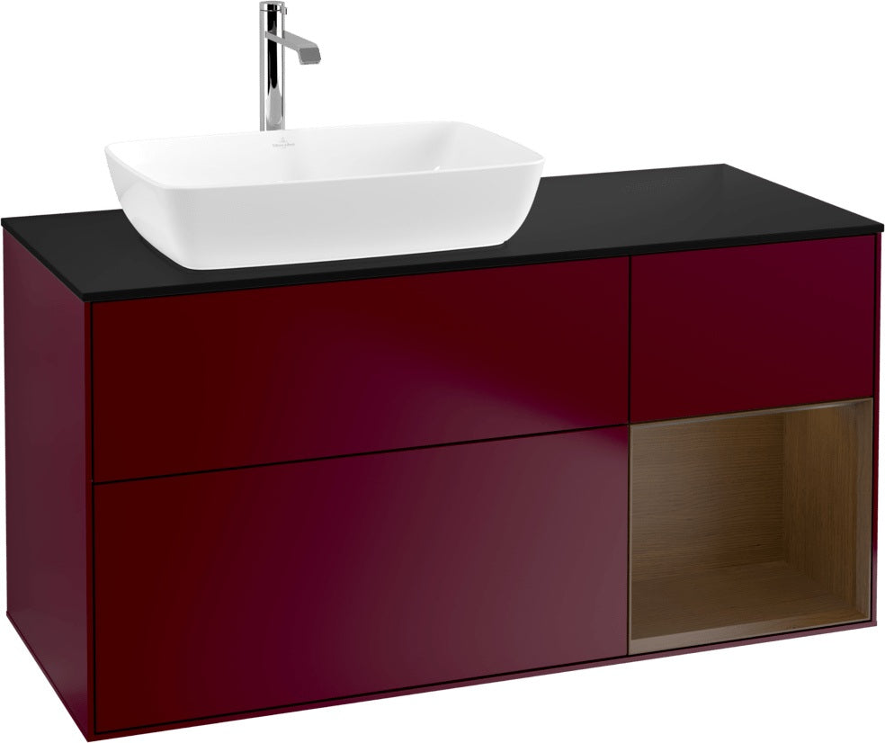 Villeroy & Boch Finion Waschtischunterschrank 1200 mm Glossy White mit Beleuchtung und SoftClosing