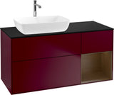 Villeroy & Boch Finion Waschtischunterschrank 1200 mm Glossy White mit Beleuchtung und SoftClosing
