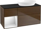 Villeroy & Boch Waschtischunterschrank Finion FA42G 1200 mm Glossy White Lacquer mit Beleuchtung