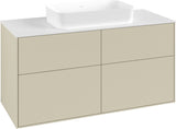 Villeroy & Boch Finion Waschtischunterschrank 1200 mm Glossy White Lack mit 4 Auszügen