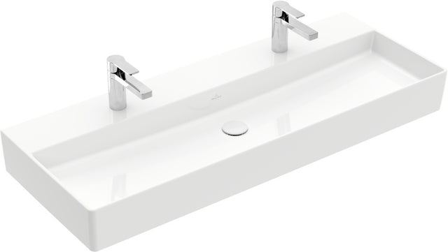Villeroy & Boch Memento 2.0 Wandwaschbecken 1200 mm Rechteck Weiß Alpin TitanCeram