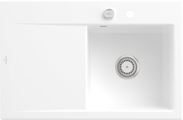 Villeroy & Boch Einbauspüle Subway Style 45 Stone White CeramicPlus 780x510 mm