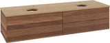Villeroy & Boch Antao Waschtischunterschrank 1600 mm Warm Walnut mit 4 Auszügen und Beleuchtung