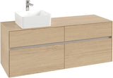 Villeroy & Boch Waschtischunterschrank Collaro C046 Nordic Oak 1400 mm mit 4 Auszügen