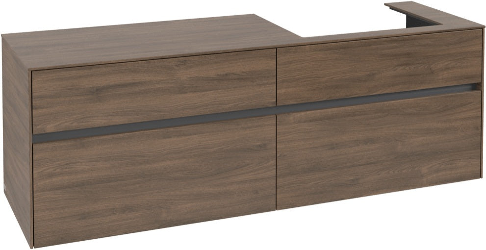 Villeroy & Boch Waschtischunterschrank Collaro C02300 Arizona Oak 1600 mm mit 4 Auszügen