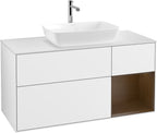 weiß / Mitteldichte Faserplatte (MDF) / G831G N 1200x603x501mm Glossy White
