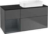 Villeroy & Boch Finion Waschtischunterschrank 120 cm Glossy White Lacquer mit Beleuchtung