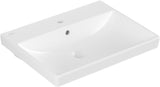 Villeroy & Boch Avento Wandwaschbecken 600x470 mm Weiß Alpin – Rechteck mit Überlauf