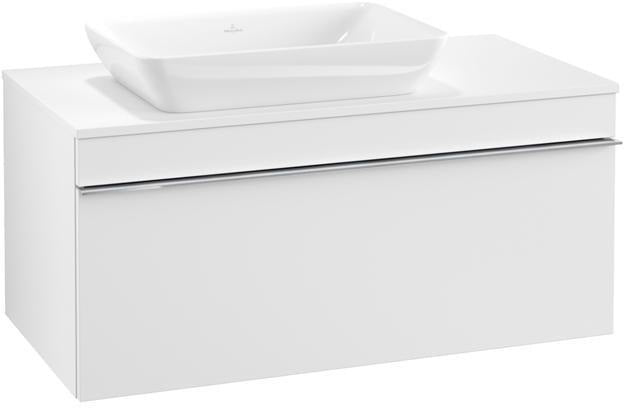 Villeroy & Boch Venticello Waschtischunterschrank Glossy White 957 mm, Auszug links