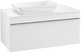 Villeroy & Boch Venticello Waschtischunterschrank Glossy White 957 mm, Auszug links