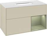 Villeroy & Boch Finion Waschtischunterschrank 1000 mm Glossy White Lacquer mit LED-Beleuchtung