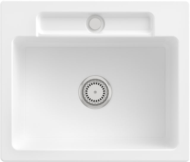 Villeroy & Boch Einbauspüle Siluet 60 S 334601 – 600 x 510 mm, Weiß Alpin CeramicPlus, TitanCeram