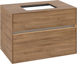Villeroy & Boch Waschtischunterschrank Collaro C108 B0 800 mm Kansas Oak mit LED-Beleuchtung und SoftClosing