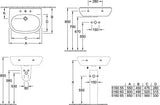 Villeroy & Boch O.novo Halbsäule 526600 in Weiß Alpin – Sanitärkeramik 225 x 320 x 290 mm