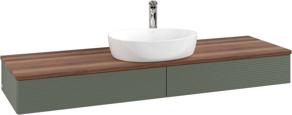 Villeroy & Boch Waschtischunterschrank Antao K14151 1600 mm Anthrazit Matt mit Hahnlochbohrung