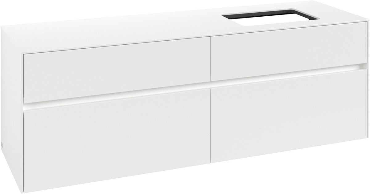 Villeroy & Boch Waschtischunterschrank Collaro C122 B0 1600 mm White Matt mit LED-Beleuchtung