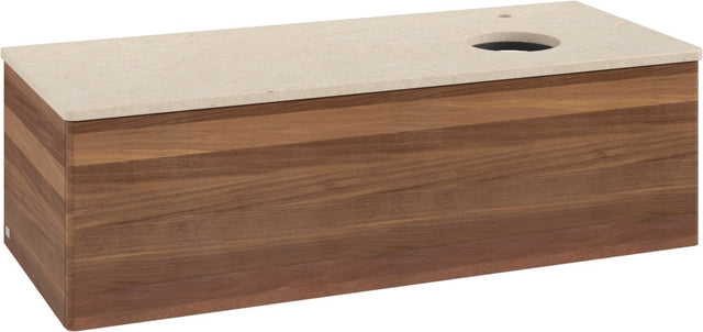 Villeroy & Boch Waschtischunterschrank Antao K34053 1200 mm Warm Walnut mit Hahn