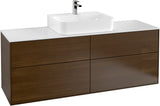 Villeroy & Boch Finion Waschtischunterschrank 1600 mm Anthrazit Matt mit Beleuchtung