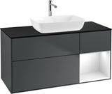 Villeroy & Boch Finion Waschbeckenunterschrank 1200 mm Glossy White Lacquer mit Beleuchtung