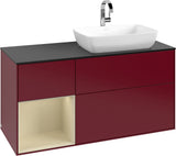 Villeroy & Boch Finion Waschtischunterschrank 1200 mm Glossy White Lacquer mit LED-Beleuchtung
