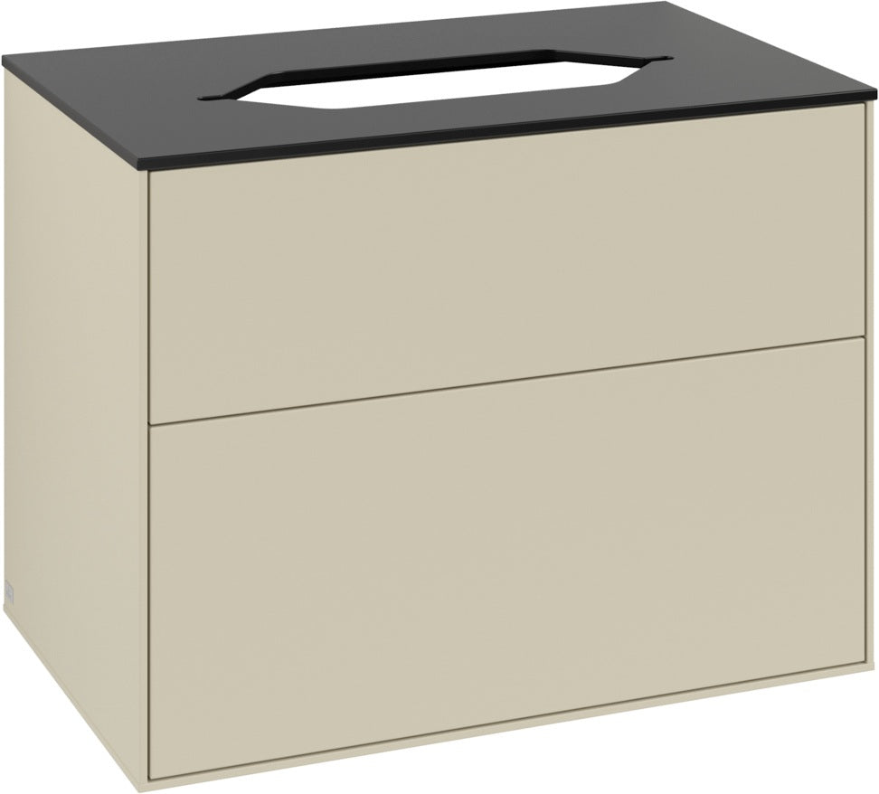 Villeroy & Boch Waschtischunterschrank Finion G6310 800 mm Anthracite Matt Lacquer mit Beleuchtung