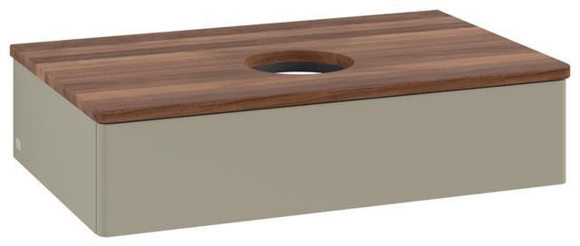 Villeroy & Boch Waschtischunterschrank Antao 800 mm Glossy White Lacquer mit LED-Beleuchtung