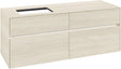 Villeroy & Boch Waschtischunterschrank Collaro C117 B0 White Oak 1400 mm mit Beleuchtung