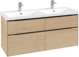 Villeroy & Boch Subway 3.0 Waschtischunterschrank 1272 mm Brilliant White mit 4 Auszügen