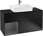schwarz / Mitteldichte Faserplatte (MDF) / F162G K