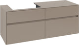 Villeroy & Boch Waschtischunterschrank Collaro C085 – 1400 mm, Taupe, 4 Auszüge, SoftClosing