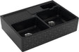 Villeroy & Boch Spülstein Doppelbecken 632391M7 895x630mm Mosaique Black Keramik