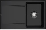Villeroy & Boch Einbauspüle Siluet 45 flat 780x490mm TitanCeram Ebony CeramicPlus reversibel