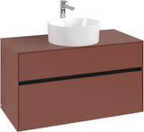 Villeroy & Boch Waschtischunterschrank Collaro C038 B0 1000 mm White Oak mit Beleuchtung und SoftClosing