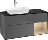 Villeroy & Boch Finion Waschtischunterschrank 1200 mm Glossy White mit Beleuchtung und SoftClosing