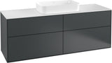 Villeroy & Boch Finion Waschtischunterschrank 160 cm Glossy White Lacquer – 4 Auszüge, SoftClosing