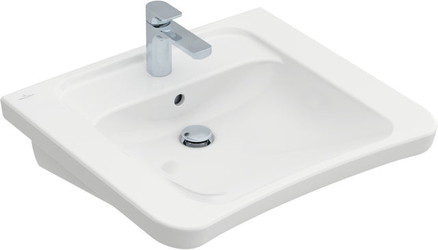 Villeroy & Boch ViCare Wandwaschbecken 650x550mm Rechteckig Weiß Alpin