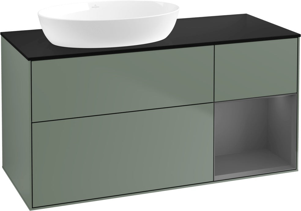 Villeroy & Boch Finion Waschtischunterschrank 1200 mm Glossy White Lacquer mit LED-Beleuchtung