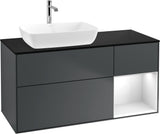 Villeroy & Boch Finion Waschtischunterschrank 1200 mm Glossy White mit Beleuchtung und SoftClosing