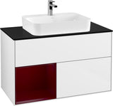 Villeroy & Boch Finion Waschtischunterschrank 1000 mm Glossy White Lacquer mit LED-Beleuchtung