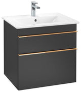 Villeroy & Boch VENTICELLO Waschtischunterschrank 603 mm Santana Oak mit 2 Auszügen und Glasabtrennungen