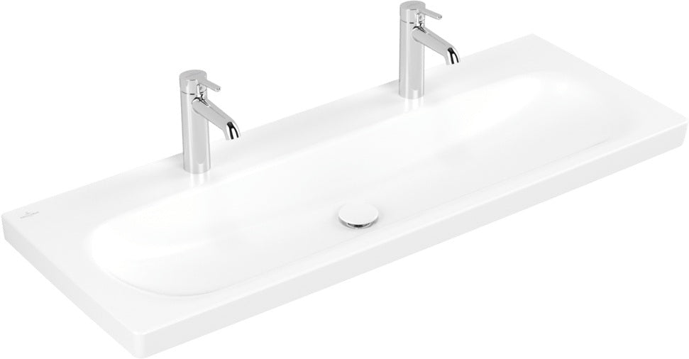 Villeroy & Boch Doppelwaschtisch Skyla 5A51C2 1200x460mm Stone White CeramicPlus