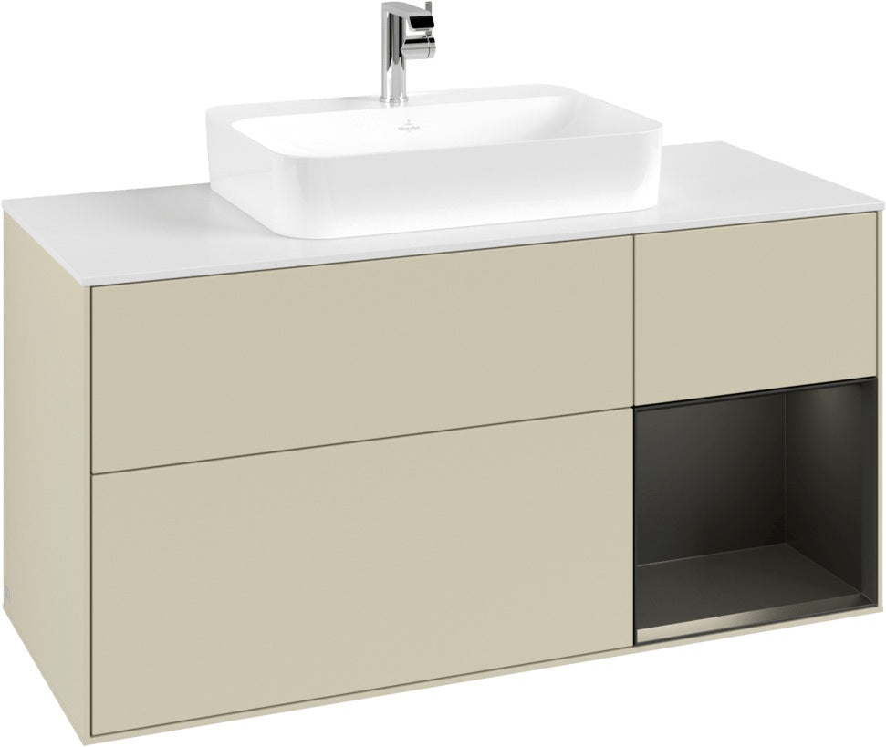 Villeroy & Boch Waschtischunterschrank Finion F421G 1200 mm Glossy White Lacquer