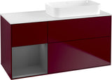 Villeroy & Boch Finion Waschtischunterschrank 1200 mm Glossy White mit Beleuchtung