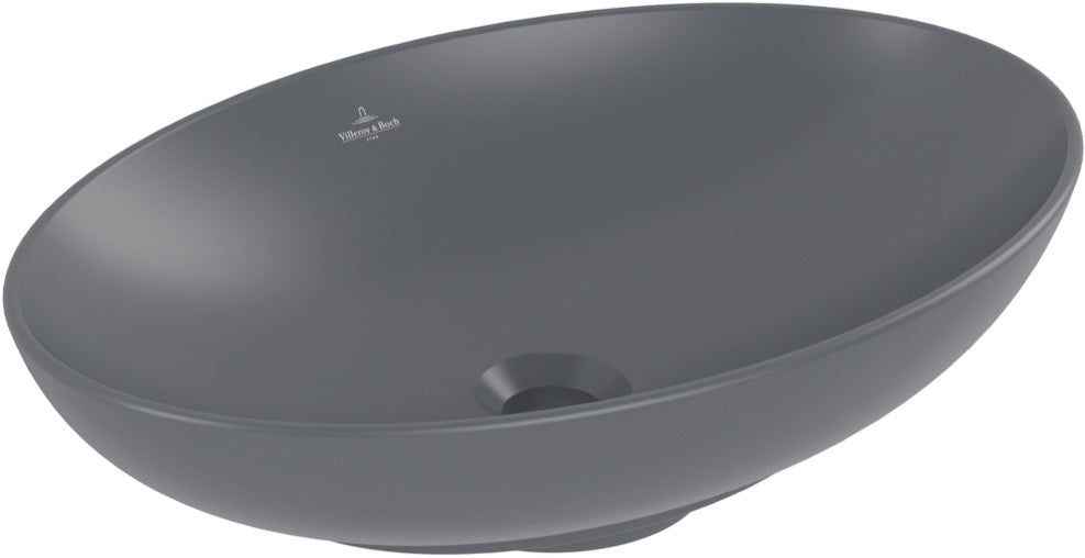 Villeroy & Boch Aufsatzwaschbecken Loop & Friends 4A4 701 – Oval, Stone White CeramicPlus, 560x380 mm