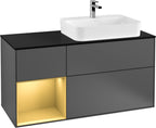 anthrazit / Mitteldichte Faserplatte (MDF) / G392H F