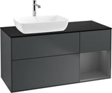 Villeroy & Boch Finion Waschtischunterschrank 1200 mm Glossy White mit Beleuchtung und SoftClosing