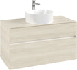 Villeroy & Boch Waschtischunterschrank Collaro C038 B0 1000 mm White Oak mit Beleuchtung und SoftClosing
