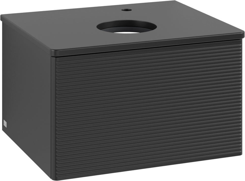 Villeroy & Boch Waschtischunterschrank Antao 600 mm Anthrazit Matt mit LED-Auszugsbeleuchtung