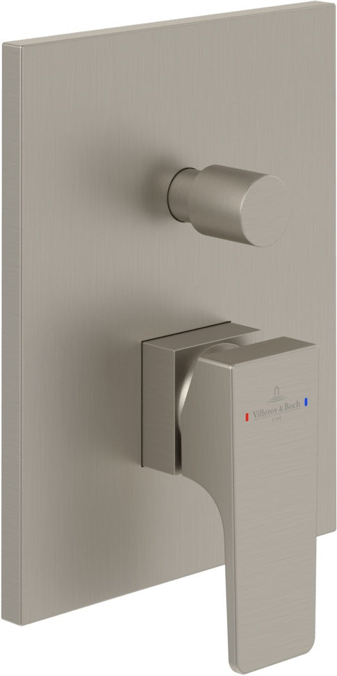 Villeroy & Boch Architectura Square Einhand-Wannenbatterie – Eckig, Chrom, 150x54x190 mm