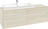 Villeroy & Boch Waschtischunterschrank Collaro C029 B0 1600 mm White Oak mit Beleuchtung